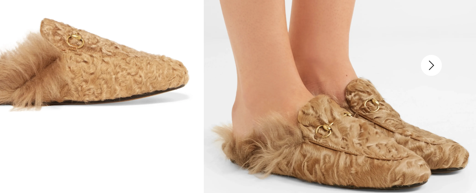 sandale gucci fourrure